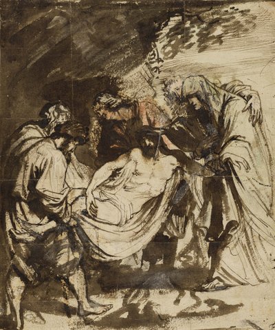 Die Grablegung (recto) (1617-1618) von Anthony van Dyck